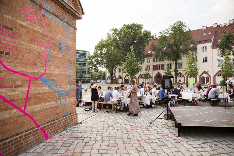 Tape Art auf der Stipendiatenfeier