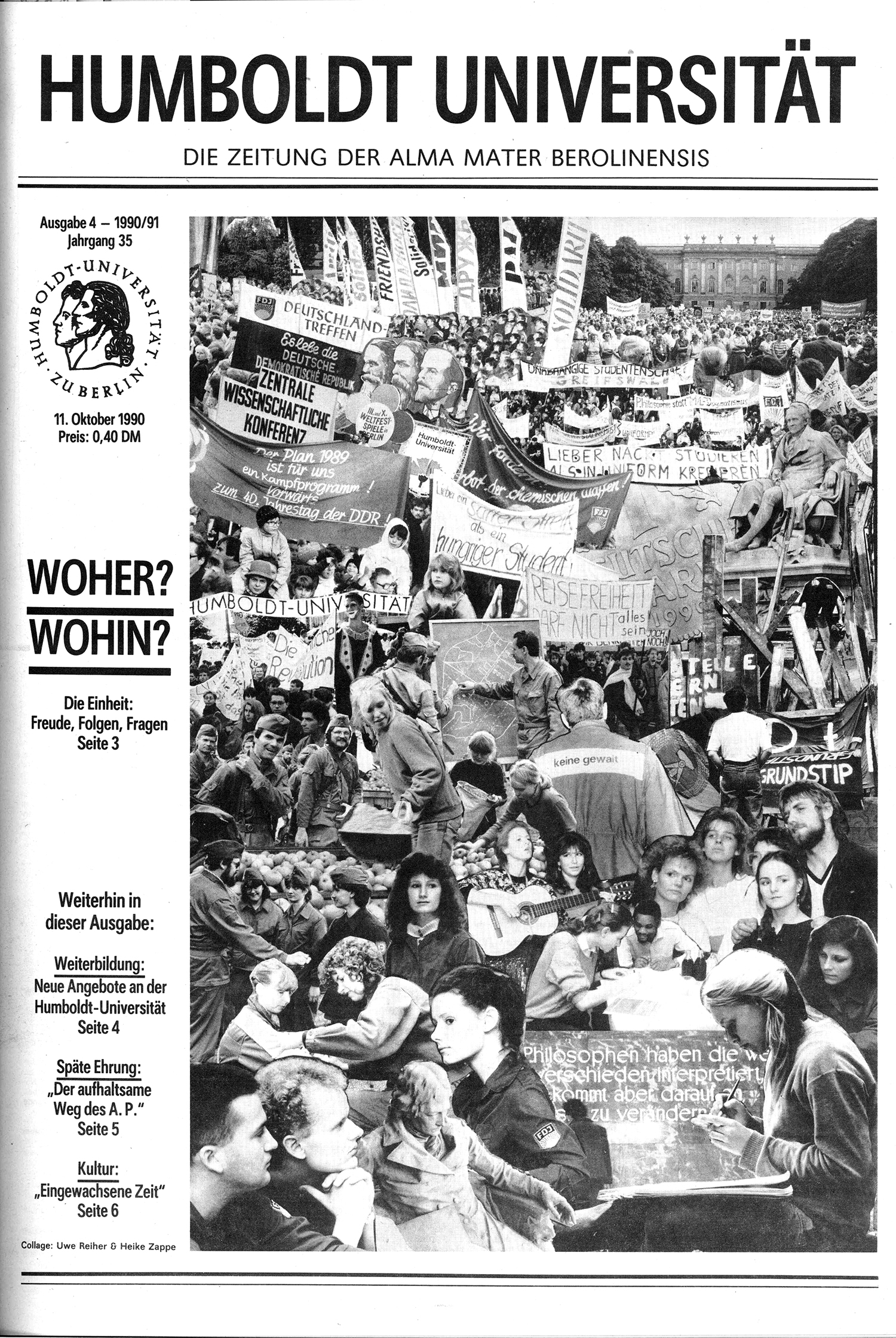 Zeitung der Humboldt-Universtität: Woher? Wohin?