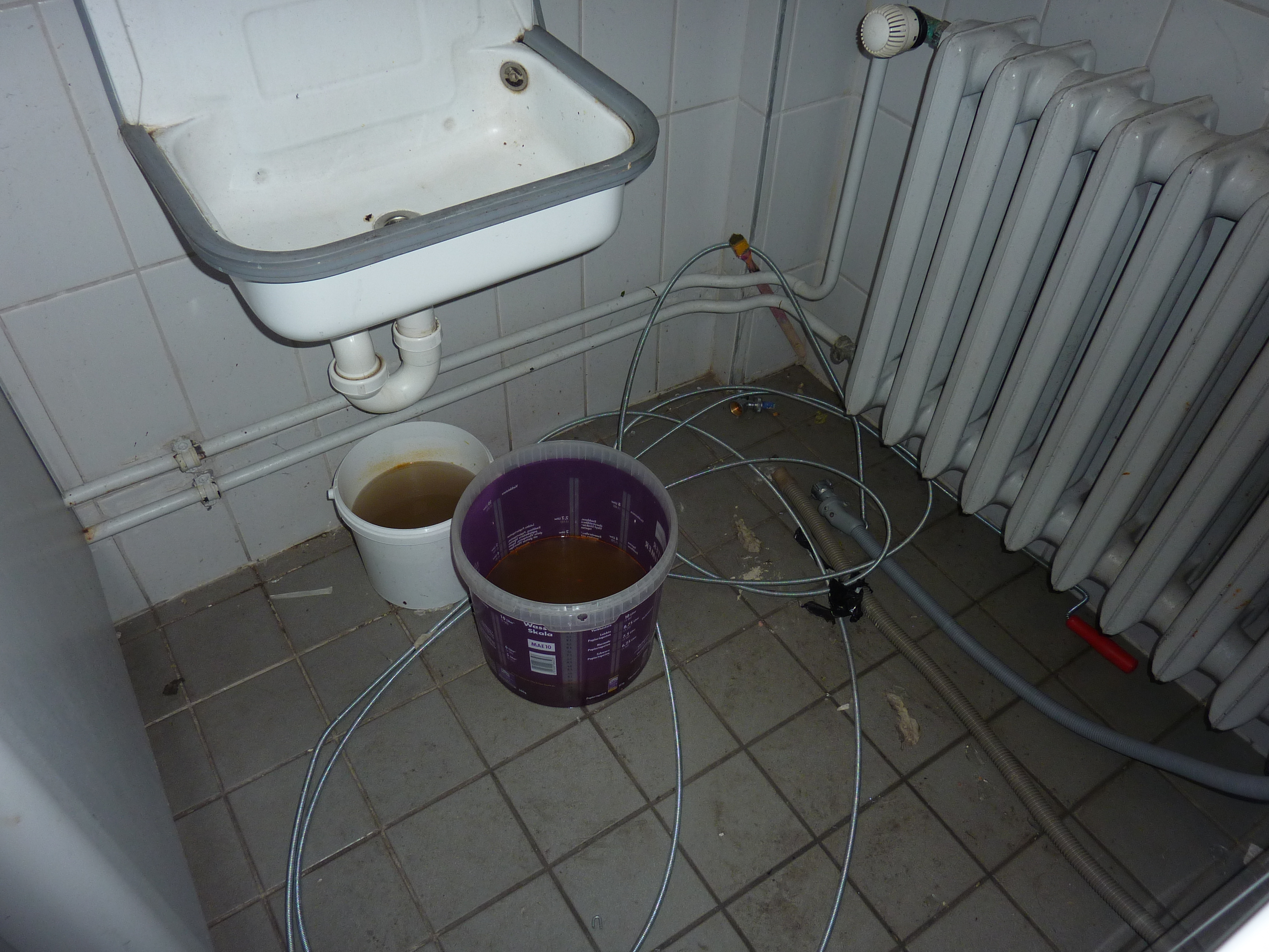 Defekte Sanitäranlagen im ISW