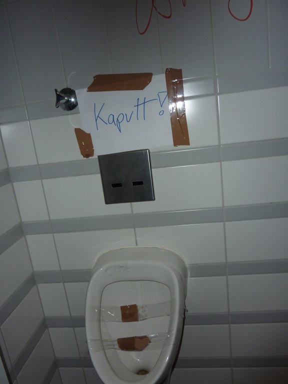 Defekte Sanitäranlagen im ISW