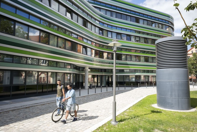 Das Rhoda-Erdmann-Haus auf dem Campus Nord