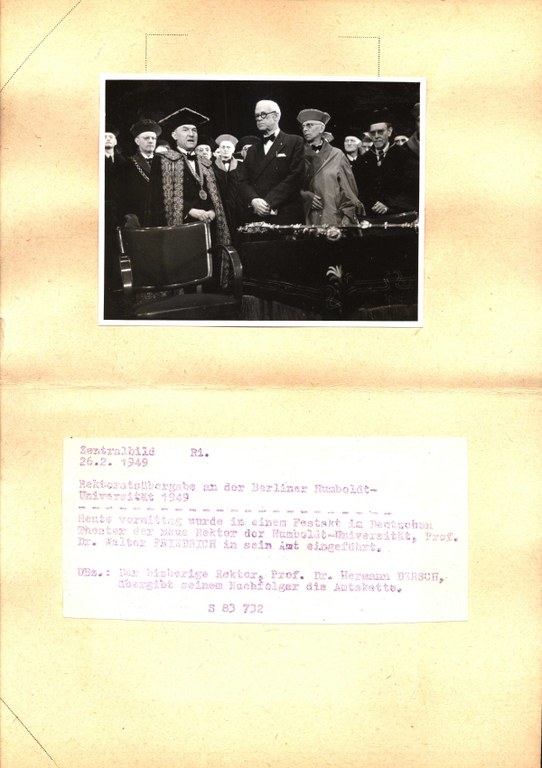 Amtseinführung Prof. Dr. Walter Friedrich Amtseinführung Prof. Dr. Walter Friedrich