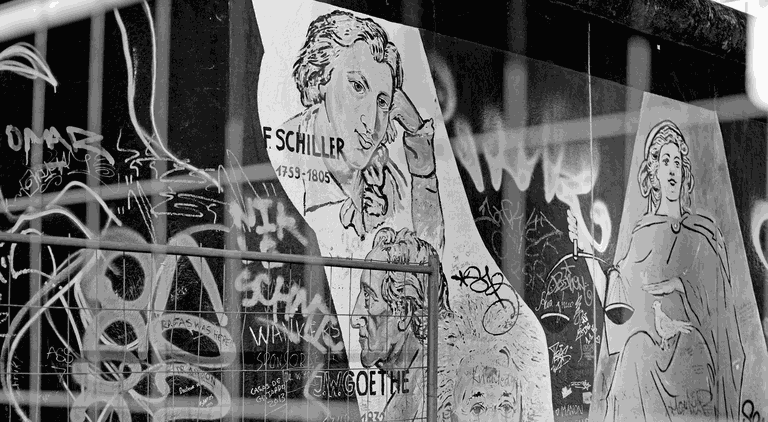 Goether und Schiller Graffiti
