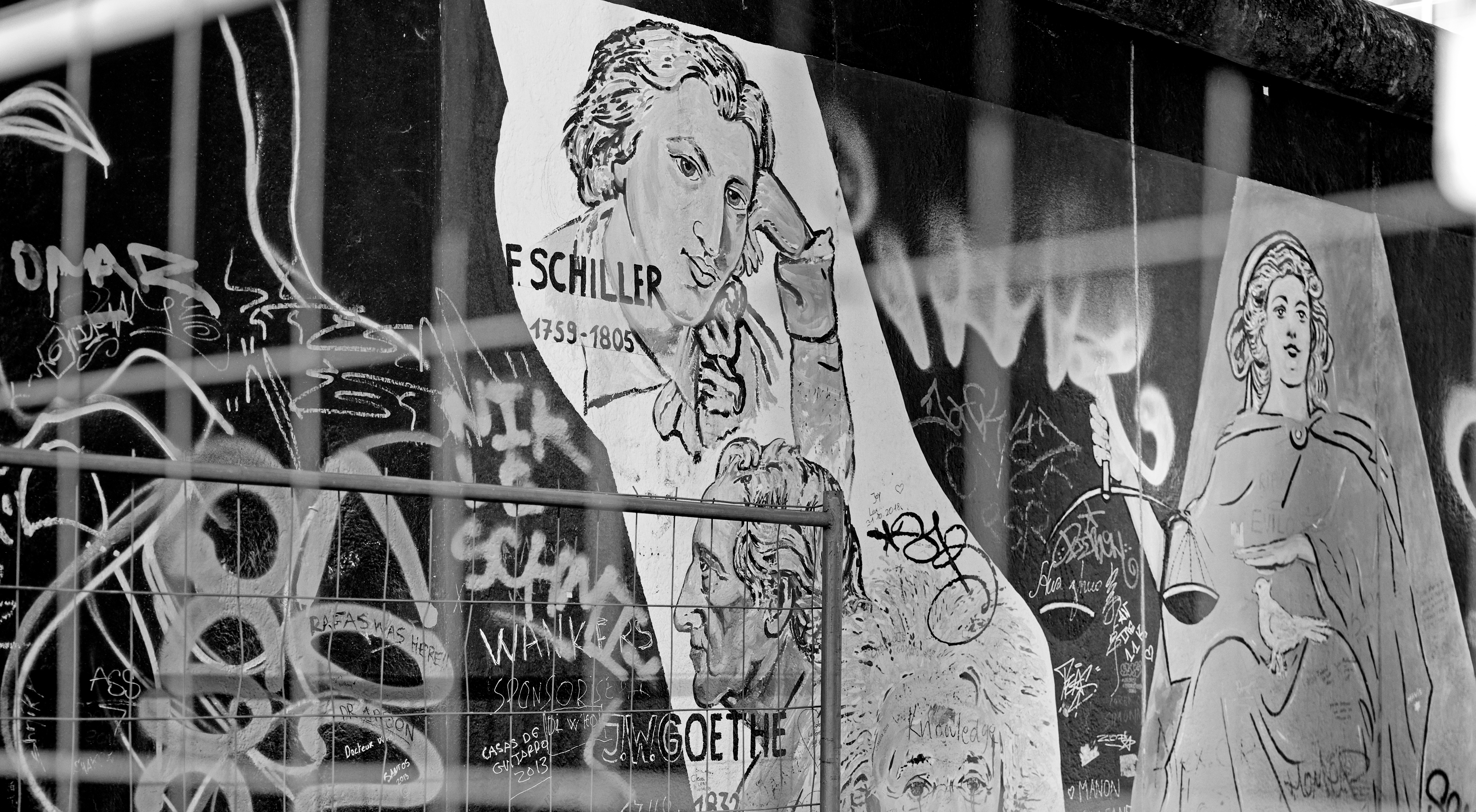 Goether und Schiller Graffiti