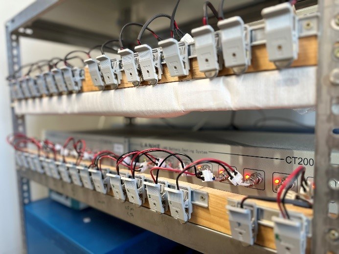 Teststrecke für Batterien