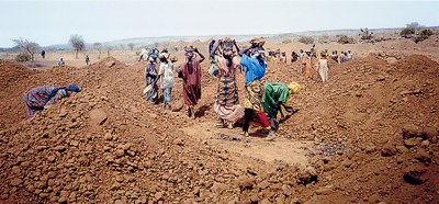 Women working on project site