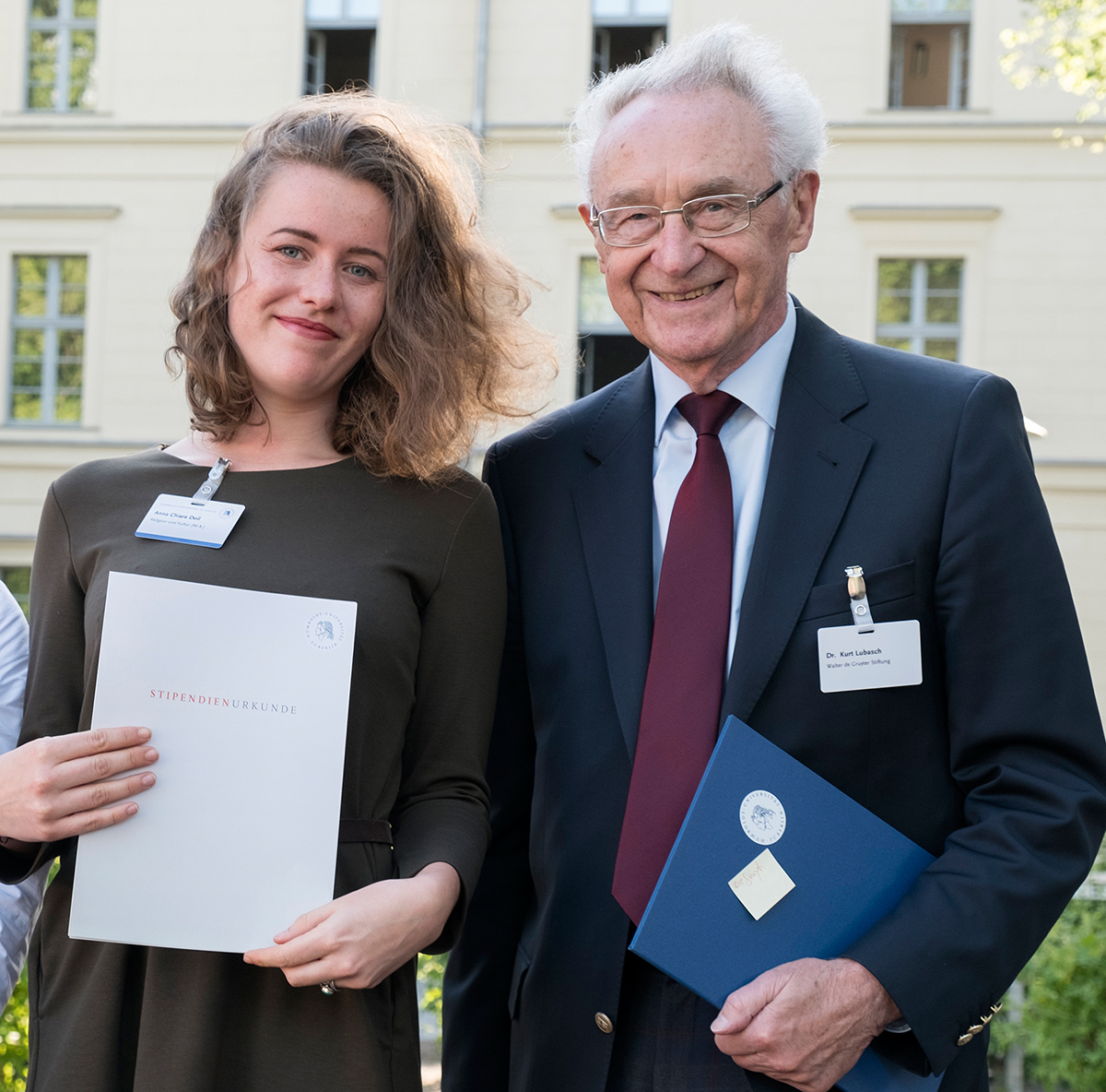 2017 Prof. Kunst  Anna Chiara Doil Dr. Kurt Lubasch (Walter de Gruyter Verlag) (2) quadratisch
