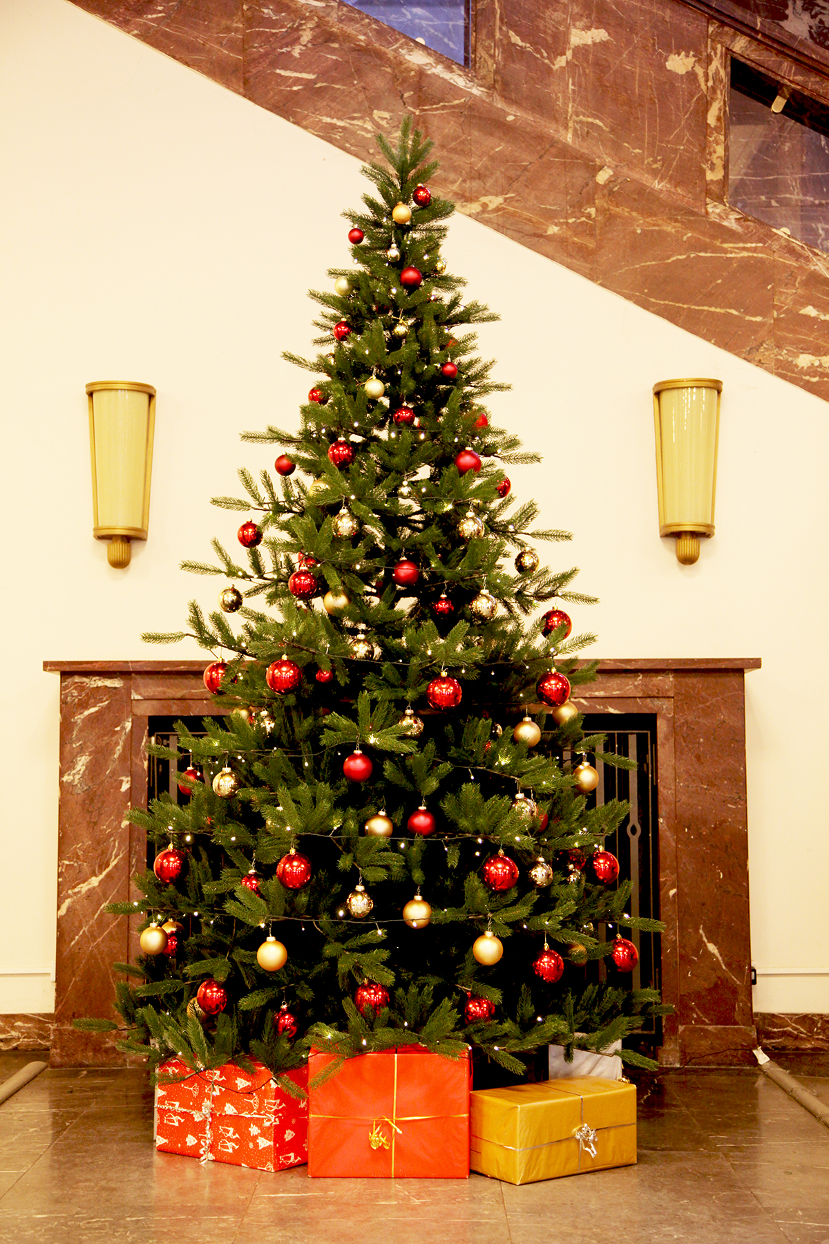 20171130 Weihnachtsbaum im Hauptgebäude der HU 