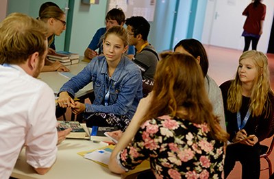 Schülerinnen und Schüler beim Zukunftscampus