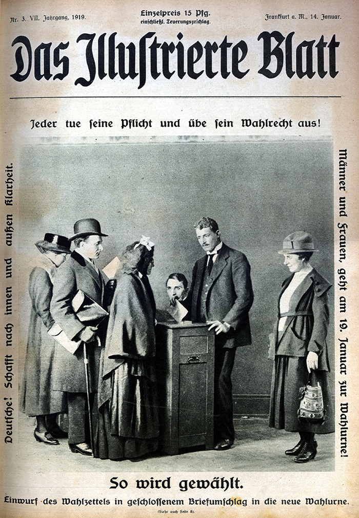 3 Wahlrecht   Das Illustrierte Blatt   Januar 1919