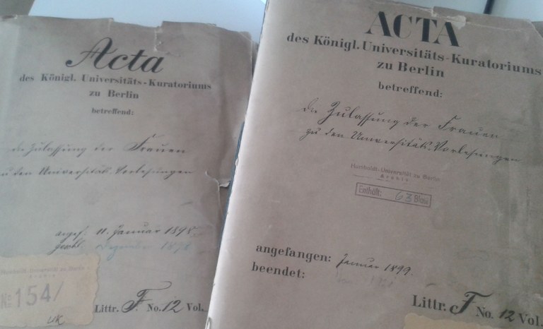 Akten Frauenstudium Startseite