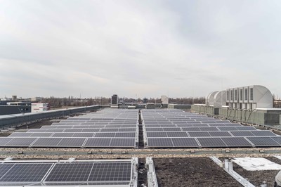 Solardachmontage auf der Speicherbibliohek