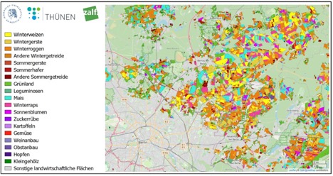 Kartenausschnitt Landwirtschaftliche Nutzung