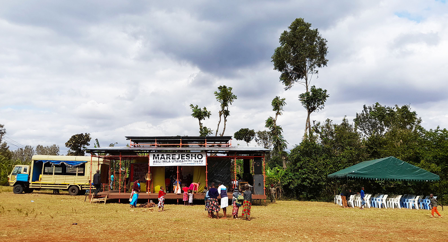 Marejesho exhibition with tent.jpg