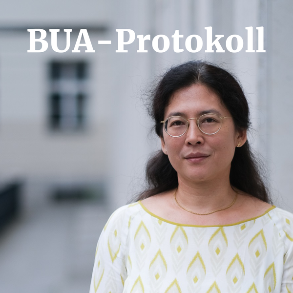 Foto von Yong-Mi  Rauch mit dem Text BUA-Protokoll