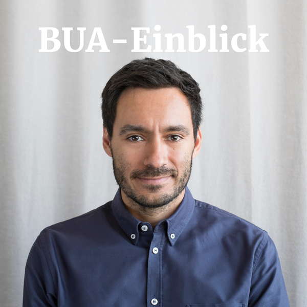 Foto von Tarik Abou-Chadi mit dem Text BUA-Einblick