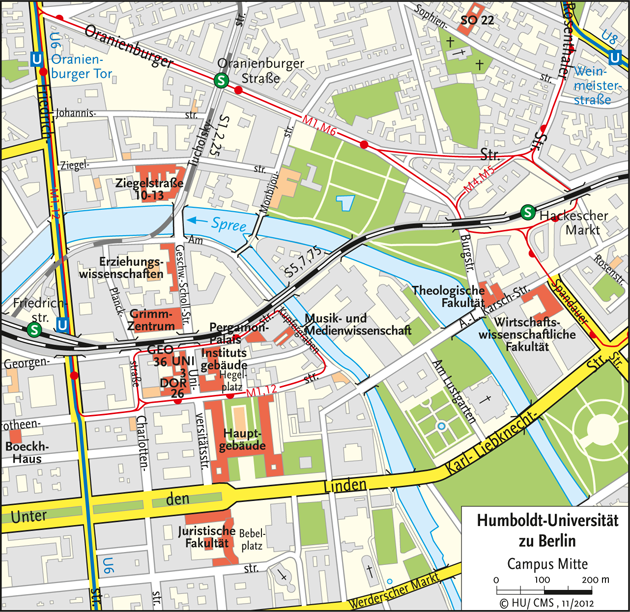 Map of Campus Mitte