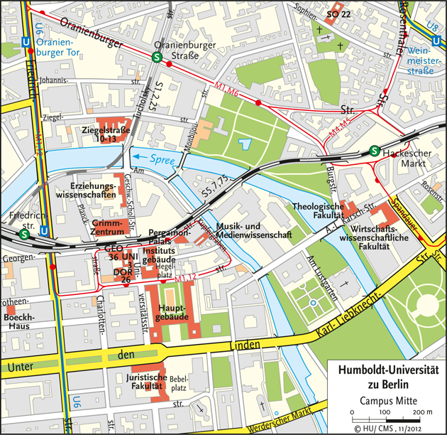 Karte Campus Mitte