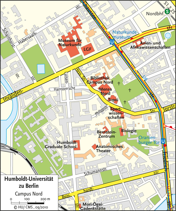 Karte Campus Nord