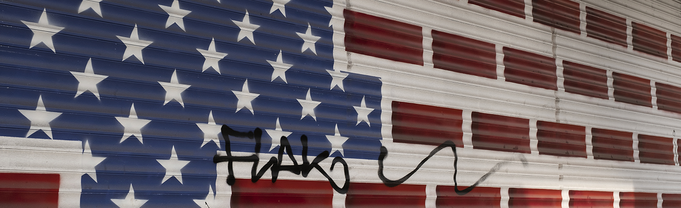 USA-Flagge Street Art