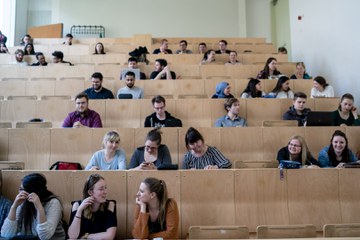 Studierende in einer Lehrveranstaltung an der Humboldt-Universität