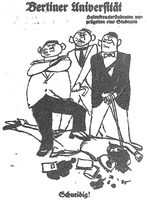 Karikatur aus der sozialdemokratischen Zeitschrift Vorwärts vom 14. November 1930