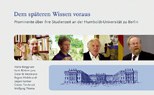 Dem späteren Wissen voraus Dem späteren Wissen voraus