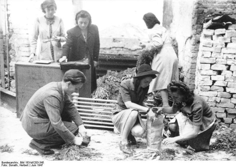 Bundesarchiv Bild 183 M1203 345, Berlin, Mohrrübenausgabe an Studenten der Universität