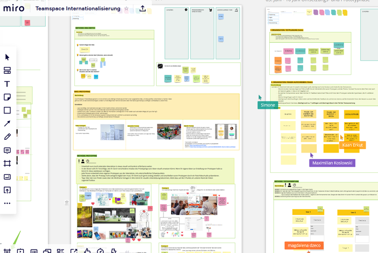 screenshot koll arbeiten miro