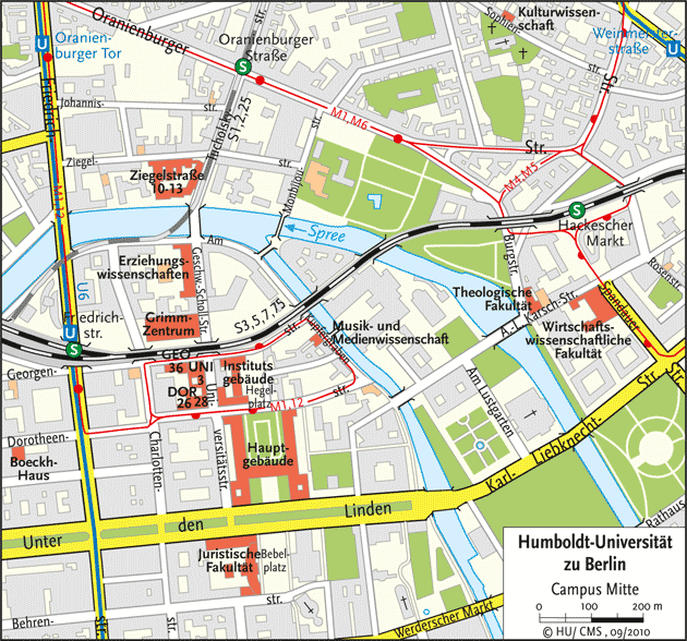 Map of Campus Mitte