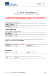 Letter of Confirmation