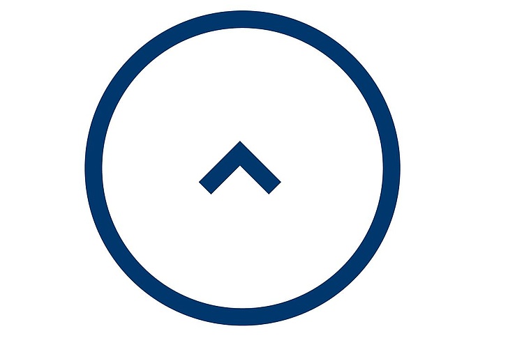 Screenshot zeigt einen runden Button mit einem Pfeilsymbol
