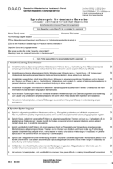 DAAD Sprachzeugnis