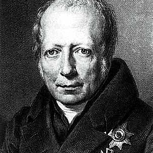 Wilhelm von Humboldt als Schwarz-Weiß-Zeichnung im Portrait