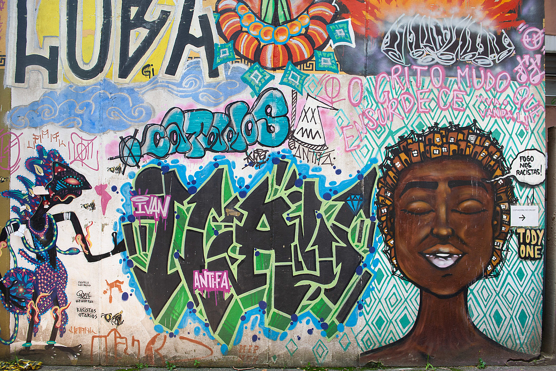 Street Art auf dem Campus der Universidade de São Paulo.