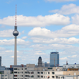Ein Blick über die Dächer von Berlin